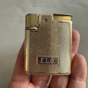 Vintage Ronson Varaflame Whirlwind Lighter Gold Tone Flint USA